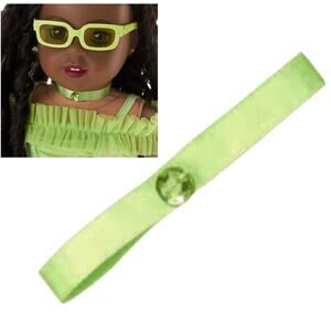 NEW American Girl August BIRTHSTONE CHOKER Necklace Phenomenal Peridot Accessory